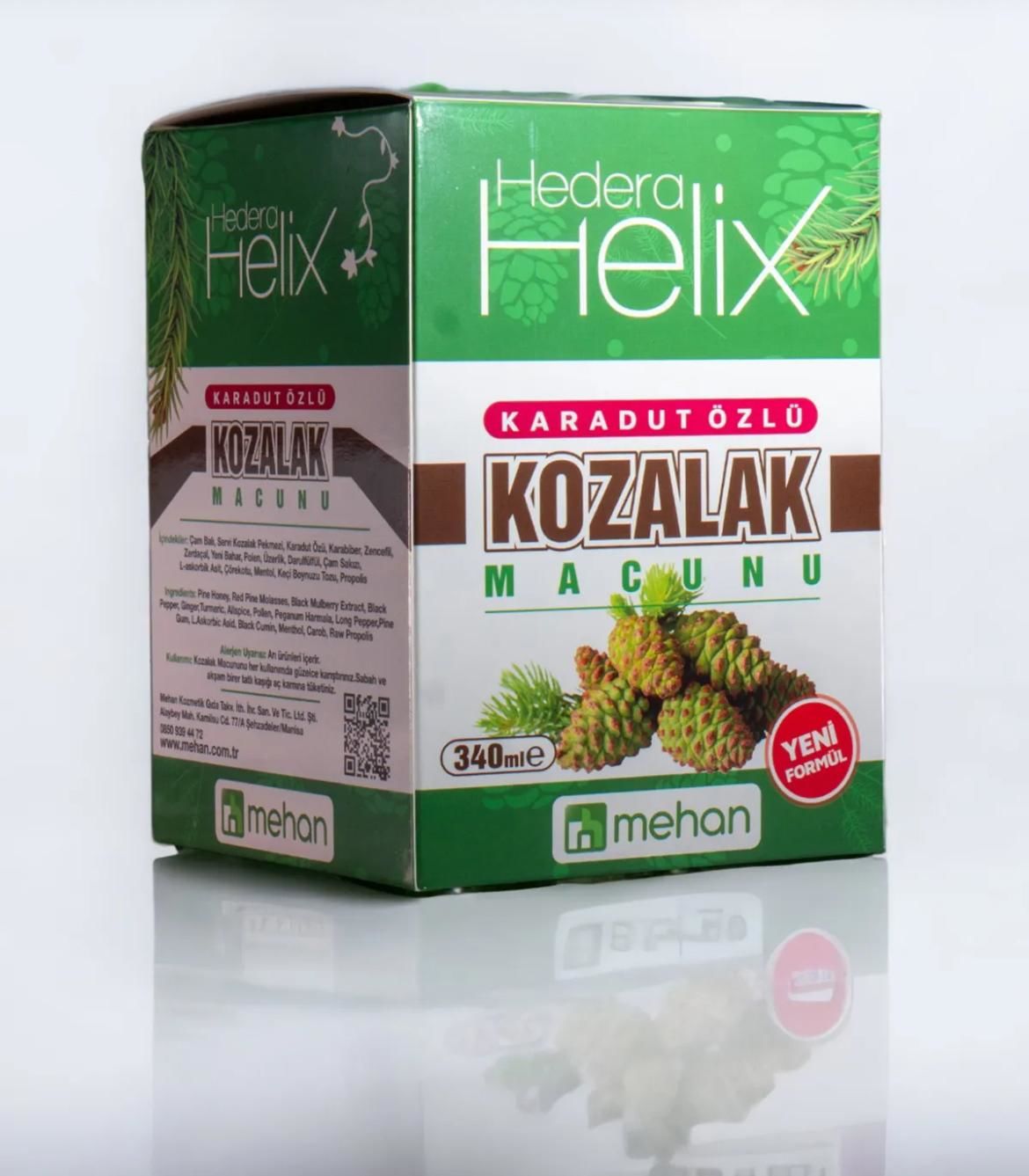 MEHAN HEDERA HELİX KARADUT ÖZLÜ KOZALAK MACUNU 340ML